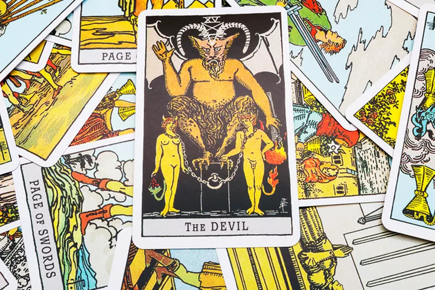 Diabeł Karta Tarota - Diabeł, Arkana Wielkie 